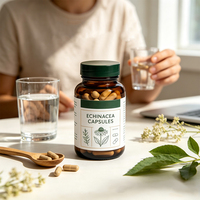 Capsules d'échinacée et de sureau à haute puissance – Complément alimentaire à base de plantes pour le soutien immunitaire des adultes – Stimulant naturel pour la santé respiratoire