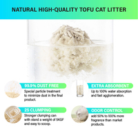 Tofu-Katzenstreu 100% Pflanzlich, Spülbar, Natürliche Geruchskontrolle, Klumpendes Katzenstreu 6L, Private Label