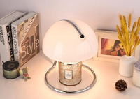 Haute Qualité Moderne Circulaire En Métal Aromathérapie Bauhaus Bougeoir Led Cire Lampe De Table pour La Maison