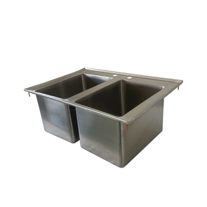 Jincheng NSF di alta qualità <span class=keywords><strong>2</strong></span> <span class=keywords><strong>vasche</strong></span> spazzolate ciotola rettangolare resistente 304 S/S acciaio inox goccia in lavello per la <span class=keywords><strong>cucina</strong></span> su misura - Product Image 2