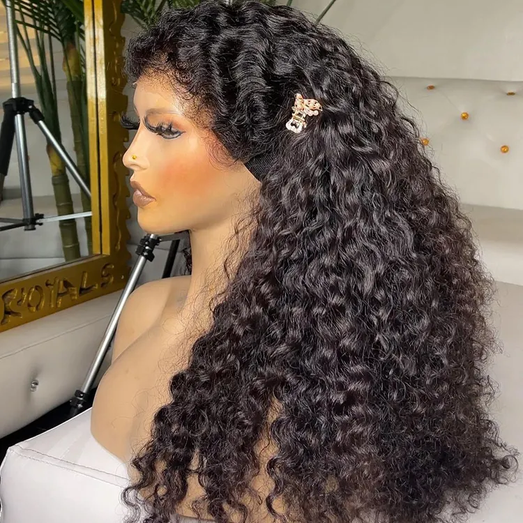 Cheap Price Unprocessed Vrigin 100% Human Hair Wigs Baby Hair Natural Hair Wig Afro Kinky Curly Wig