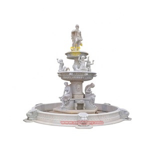 Beige mármol al aire libre jardín <span class=keywords><strong>fuente</strong></span> <span class=keywords><strong>calle</strong></span> paisaje decoración diseño <span class=keywords><strong>piedra</strong></span> arte escultura para espacios al aire libre - Product Image 5