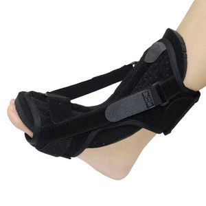 Orthèse pour pied tombant, attelle de cheville noire réglable, aide à la rééducation médicale - Product Image 1