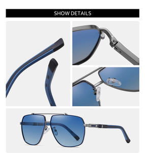 Hochwertige CROESUS Marken-Sonnenbrille mit Metallrahmen, Pilotenform, TAC Polarisierte UV400 Gläser, Modisches Unisex-Modell 6321 für den Großhandel - Product Image 6