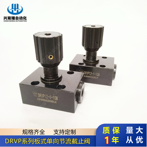 Válvula de Regulación Unidireccional de Placa Serie Drvp de Xingchenrui, Drvp12 1-10b, para Control de Flujo de Aceite, Conexión de Brida de Alta Presión - Product Image 3