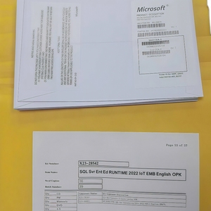 Paquete de DVD de Internet para MS SQL Server 2022 Enterprise, Clave de Activación 100% Online, <span class=keywords><strong>CAL</strong></span> Ilimitado para Cualquier Núcleo, Inglés, Clave de por Vida - Product Image 3