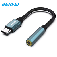Adaptateur jack casque femelle USB Type C 3,5 mm BENFEI avec sortie DC, dongle audio pour ordinateur portable compatible avec iPhone 15 Pro/Max