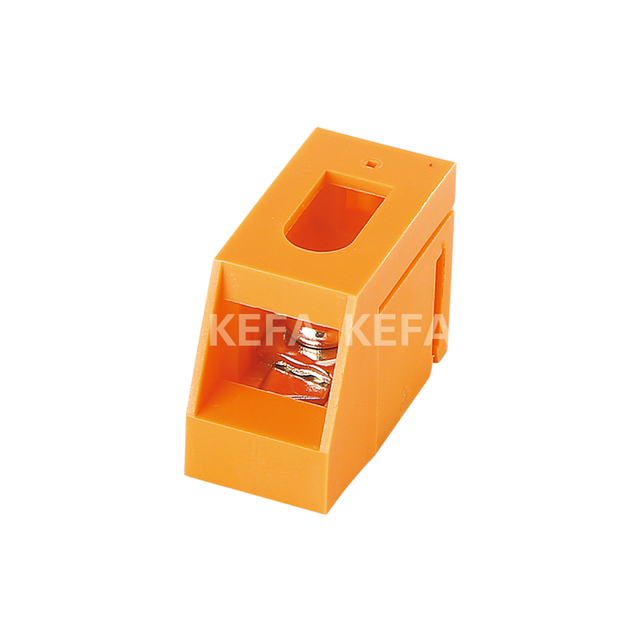 PSB4 13.1mm Pitch 1 Pole Orange Color Water Proof Electrical Transformer 600V 30A Terminal Block