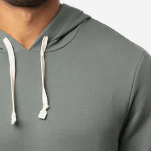 Custom Logo Knit Embroidered Men Hoodies 100% Cotton Essentials Satin <b>Lined</b> <b>Hoodie</b> - Product Image 4