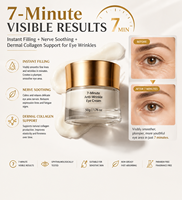 Crème pour les yeux au collagène et aux peptides OEM ODM 7 minutes, anti-rides, élimine les cernes et les poches, raffermit la peau
