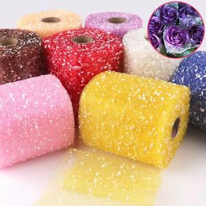 Nastro in Velluto Satinato Snow Point, Larghezza 15cm, Impermeabile per Decorazioni Fai-da-Te, Matrimoni, Fiori Artificiali, Rose, Fiocchi di Neve - Product Image 1