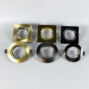 MR16 chiếu sáng trong nhà nhôm thép nhựa Downlight Spotlight vỏ lịch thi đấu vuông Vòng Đèn Trần lõm GU10 LED Đèn - Product Image 4