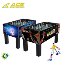Machine d'arcade simulateur de sport en bois d'intérieur ACS, jeu de football de table anglais, table de baby-foot à 8 manettes, garantie 1 an