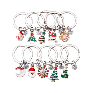 Zhejiang Nishi mujer hecho a mano Diy de la <span class=keywords><strong>serie</strong></span> de Navidad llavero de Metal - Product Image 5