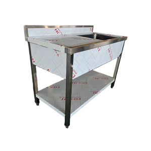 Fregadero de cocina comercial de acero inoxidable VICTORY, lavabo inoxidable, equipo de catering esencial para hoteles y restaurantes CN SHN - Product Image 2