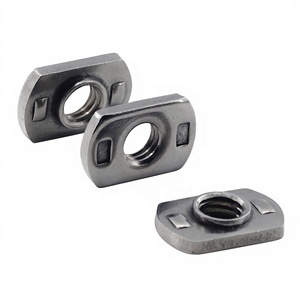 Tuerca en T de Aluminio para Industria Pesada, 1/4-20, Sistema de Accionamiento, Acero Galvanizado, Deslizante, Tuerca de Bala de 15 mm, Tuerca de Acero Inoxidable - Product Image 1