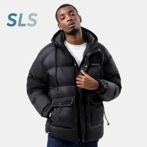 Áo khoác phao nam cao cấp, cỡ lớn, có mũ, dày dặn, 100% lông vũ, thân thiện với môi trường, thiết kế thời trang mùa đông - Product Image 2