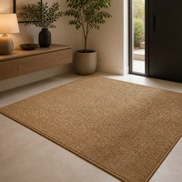 Tapis d'entrée découpable, grattoir de terre robuste, tapis antidérapant en PVC, tapis de sol sur mesure