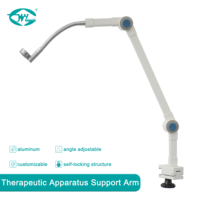 Chariot d'hôpital en aluminium WEIYE avec support de bras de support d'instrument de beauté physique et laser Capacité de charge de 1.5kg