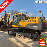 Excavatrice Volvo Ec200 d'occasion, origine Suède, 20 tonnes, faible nombre d'heures, diesel, sur chenilles, hydraulique, en bon état, à vendre
