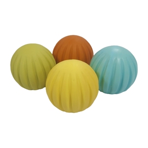 Palline di gomma A strisce verticali Non tossiche igieniche ed ecologiche accolte per bambini come regalo per il bambino - Product Image 1