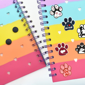 Quaderno Ecologico con Accessorio a Perno, Copertina Morbida e Flessibile con Gradiente Arcobaleno, Charm in Silicone Rimovibile per Scrittura Creativa - Product Image 6