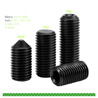 Vis sans tête à six pans creux à pointe conique en acier inoxydable C1022, normes DIN 916 et DIN 914, fabrication chinoise, vente en gros du fabricant