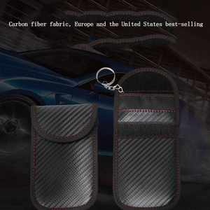 High Quality Carbon Material Car Key Blocker <b>Pouch</b> Hot Selling with Fashionable Hanging Closure Type - Product Image 3