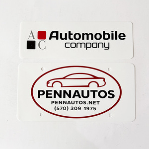 Plaque <span class=keywords><strong>d</strong></span>'<span class=keywords><strong>immatriculation</strong></span> en plastique personnalisée avec logo <span class=keywords><strong>d</strong></span>'entreprise, fournie directement par l'usine - Product Image 5