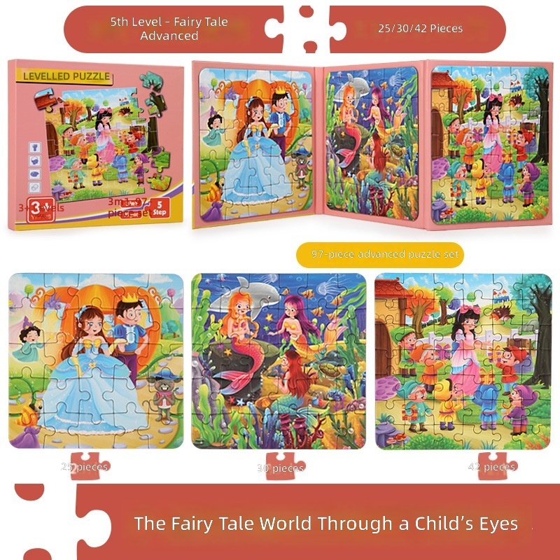 Puzzle magnétique avancé niveau 5 - Monde de contes de fées