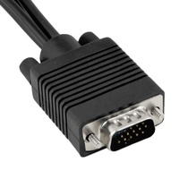 Câble adaptateur SVGA VGA vers S-Video 3 RCA Composite AV TV Converter