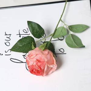 Flores Artificiales de Rosa con Borde Asado de Alta Gama al por Mayor para Regalos de Boda, Día de San Valentín y Decoración del Hogar - Product Image 3
