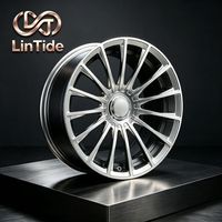 Jantes en alliage forgé bicolores à multiples rayons fins et face usinée pour voitures de luxe – Vente en gros