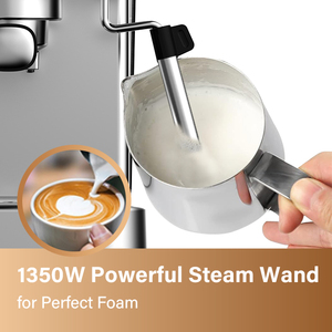 2024 <span class=keywords><strong>mejor</strong></span> gran oferta 5 en 1 cápsula de <span class=keywords><strong>café</strong></span> <span class=keywords><strong>molido</strong></span> POD Espumador de leche Agua Caliente Espresa Espresso Machine - Product Image 3