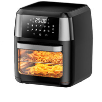 Friteuse à air en gros, friteuse à air en acier inoxydable, grande capacité 12L, chauffage rotatif, 220-240V