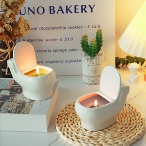Quirky Customized <strong>Toilet</strong>-themed <strong>Scented</strong> <strong>Candles</strong> Handcrafted From Paraffin Wax with Decorative Aromatherapy Fragrance - Product Image 1