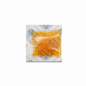 Arancione gel di silice essiccante pellicola opp ad alto assorbimento di umidità fornitore di fabbrica indicatore di colore assorbimento di umidità