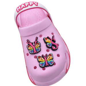 Accesorios Decorativos para Zapatos de Mujer, Estilo Clog con Letras de Mariposa, Hebilla para Zapatos DIY, PVC, Goma, Zapatos de Playa, <span class=keywords><strong>Xiami</strong></span> XH-655-05 - Product Image 2