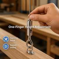 Clip de fixation au plafond en câble de cuivre, meilleur prix usine, pour suspendre toutes sortes de luminaires, matériel de suspension de luminaires en gros