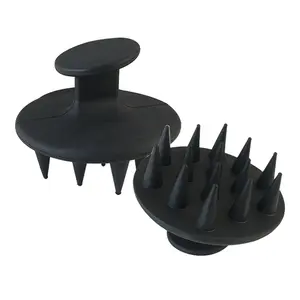 Amazon Bán Chạy Nhất Matte Màu Đầu Da Đầu Massage Tóc Silicone Dầu Gội Đầu Bàn Chải