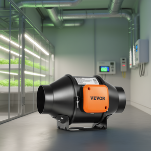 Ventilador de conducto en línea Vevor de 4 pulgadas, 205 CFM, motor EC, ventilador de escape para ventilación de carpas de cultivo hidropónico - Product Image 2