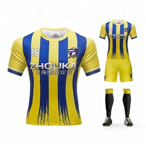Make your own soccer sublimation making sizes full Name Number logo soccer jersey - Product Image 1