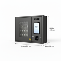 Gabinete de Llaves Inteligente con 10 Ranuras, Caja Fuerte con Control de Llaves RFID, Sistema Electrónico de Gestión de Llaves, Montaje en Pared, NFC, Huella Dactilar, Reconocimiento Facial