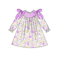 Oem Kinderkleding Mardi Gras Geruite Bloemige Meisjeskleding Broekenset met strikjes