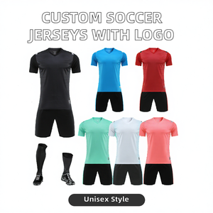 Camiseta de Fútbol con Logotipo Impreso Gratis, Ropa Deportiva de Fútbol Personalizada Barata, Impresión por Transferencia de Calor, Transpirable, Antibacteriana, Cuello en V, Talla XS - Product Image 2