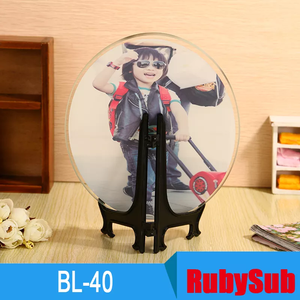 RubySub Khung Ảnh Bằng Kính Hình Bầu Dục Trực Tiếp Từ Nhà Máy BL-40 Trống Thăng Hoa Khung Ảnh Bằng Kính - Product Image 4