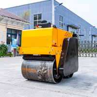 Changchai moteur marche derrière le compacteur 1tonne 2ton 3ton Double tambour unique Vibration tour sur les machines de construction de rouleaux de route