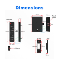 Serrure d'armoire intelligente Tiroir à mot de passe numérique Casier de meubles Intelligent Cerradura Inteligente Clé USB pour armoires