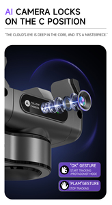 Stabilisateur de cardan C22 AI avec suivi du visage 360° °   Trépied pliable et perche à selfie avec télécommande pour appareil photo numérique et vlogging - Product Image 5