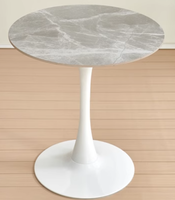 Table basse ronde en métal de 75cm-parfaite pour les cafés